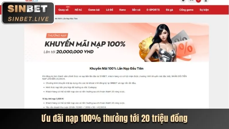 Thưởng nạp tiền hàng ngày Banca29 Game